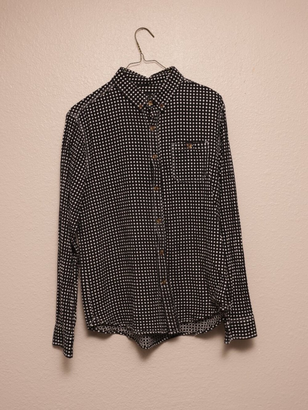 Jiberish Black Polka Dot Long Sleeve (L)